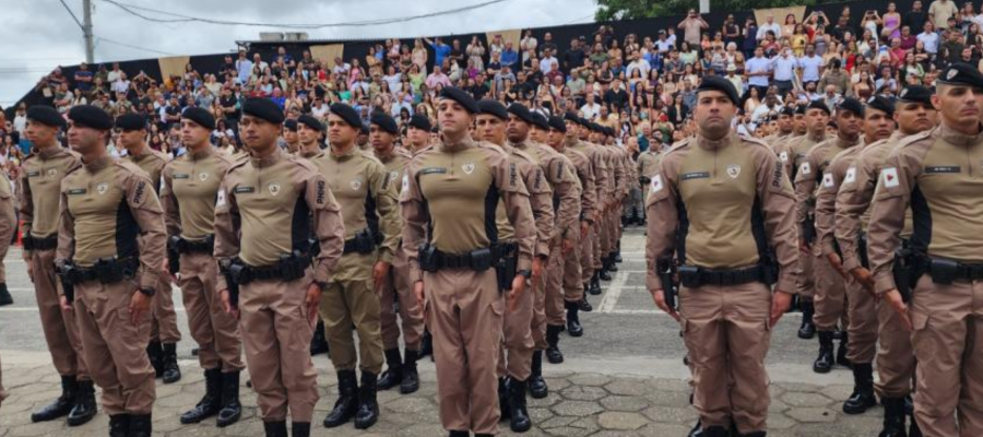 Nova turma de soldados da PM é formada em Ipatinga e reforçará segurança na região